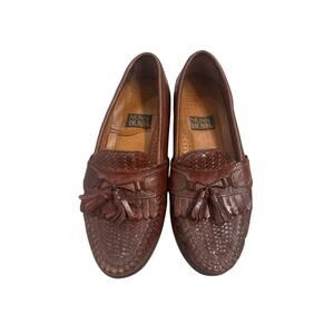 Vintage Nunn Bush Men's Genuine Leather Slip On Dress Shoes Brown Size 8N